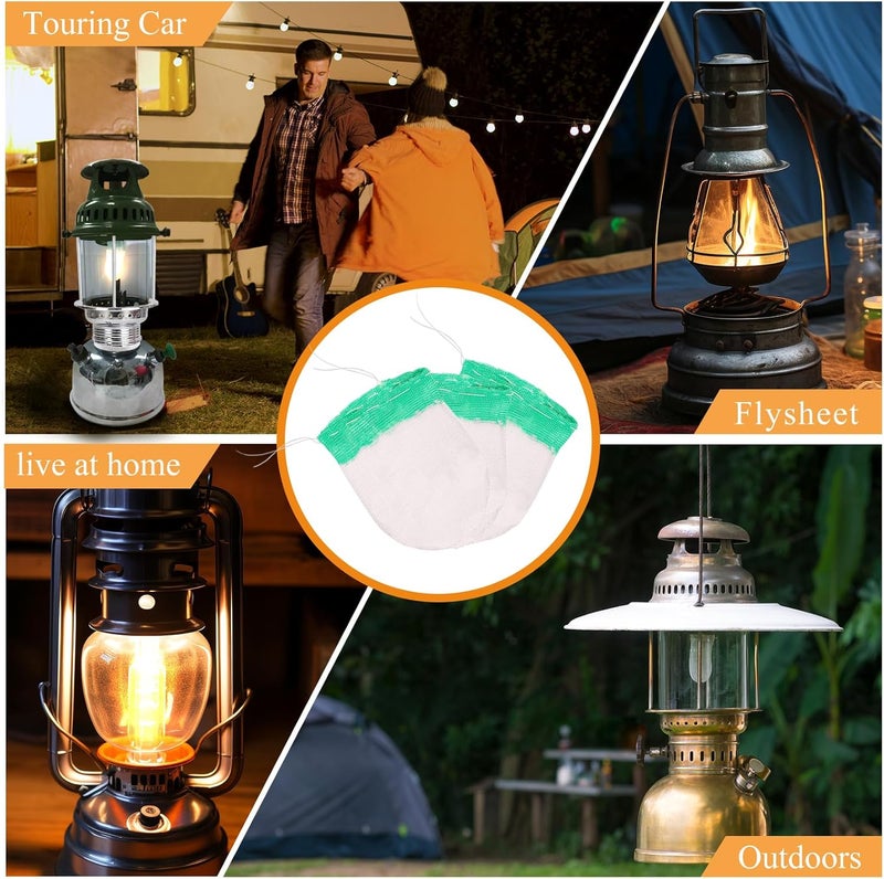FUYITE 22 Pcs Propane Lantern Mantles, U Shape Mantles for Propane Lantern Gas Lamp Mantles Gas Lantern Mantles Gas Lantern Covers Mantles for Outdoor Camping Lantern - Image 5